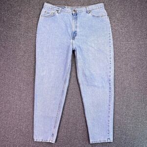 VTG Levis 522 Jeans Womens 20 Light Wash High Rise Tapered Denim USA Fits38x29